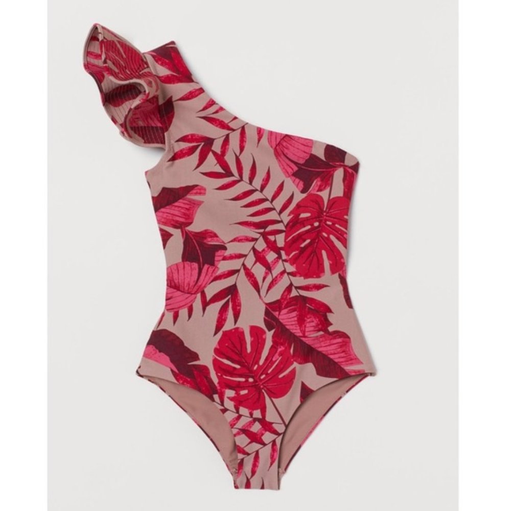 Johanna Ortiz X H&M One-Shoulder Swimsuit/Bodysuit